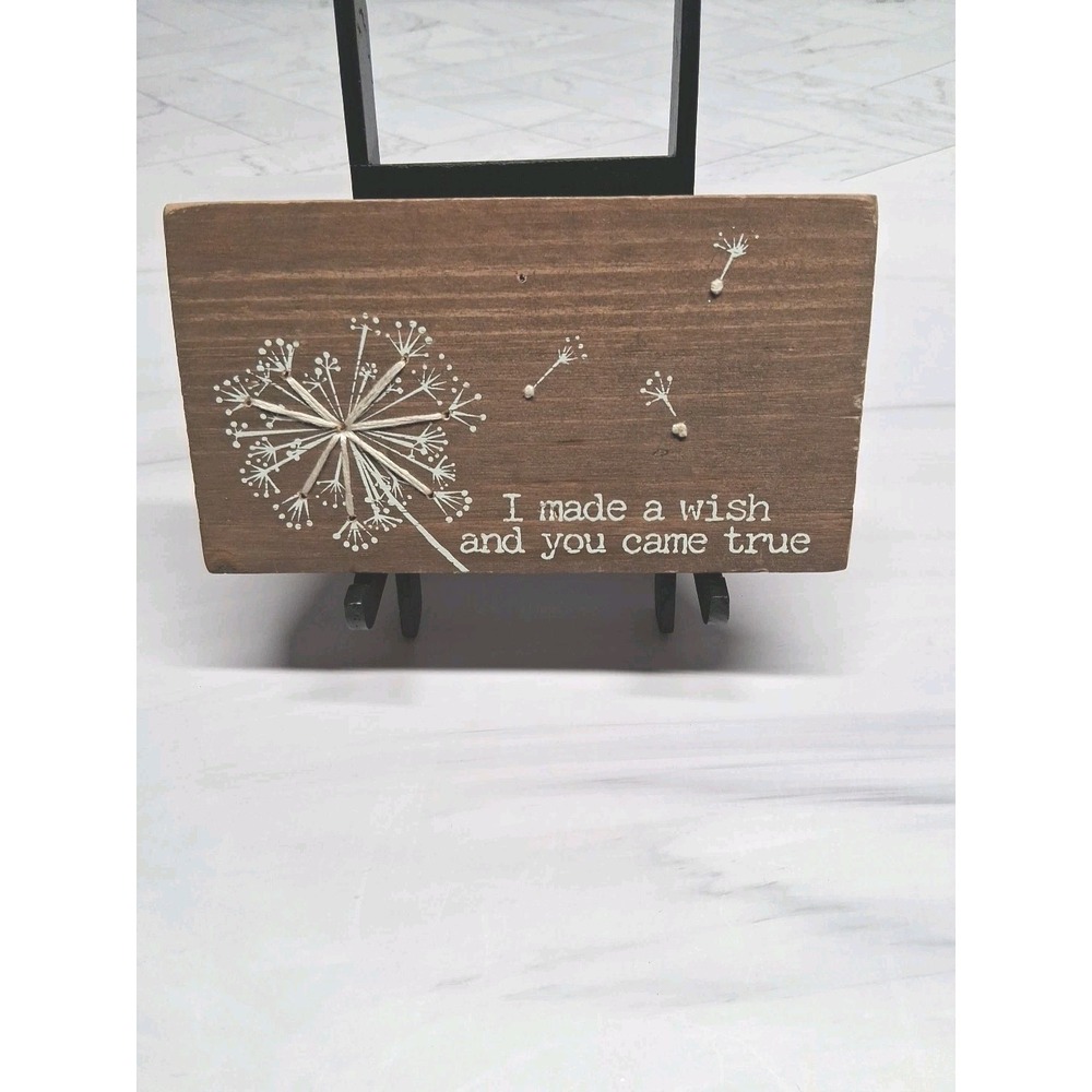 I Made A Wish.....Shelf Block Sign Decor 6.5" x 0.5" x 3.5"